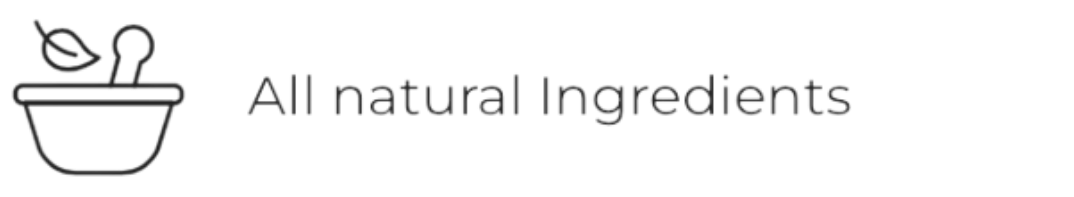 All natural ingredients