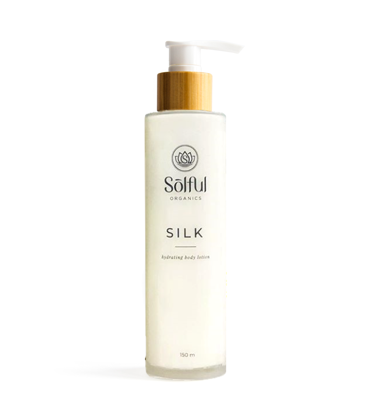 Solful Organics Silk - hydrating body lotion pump bottle