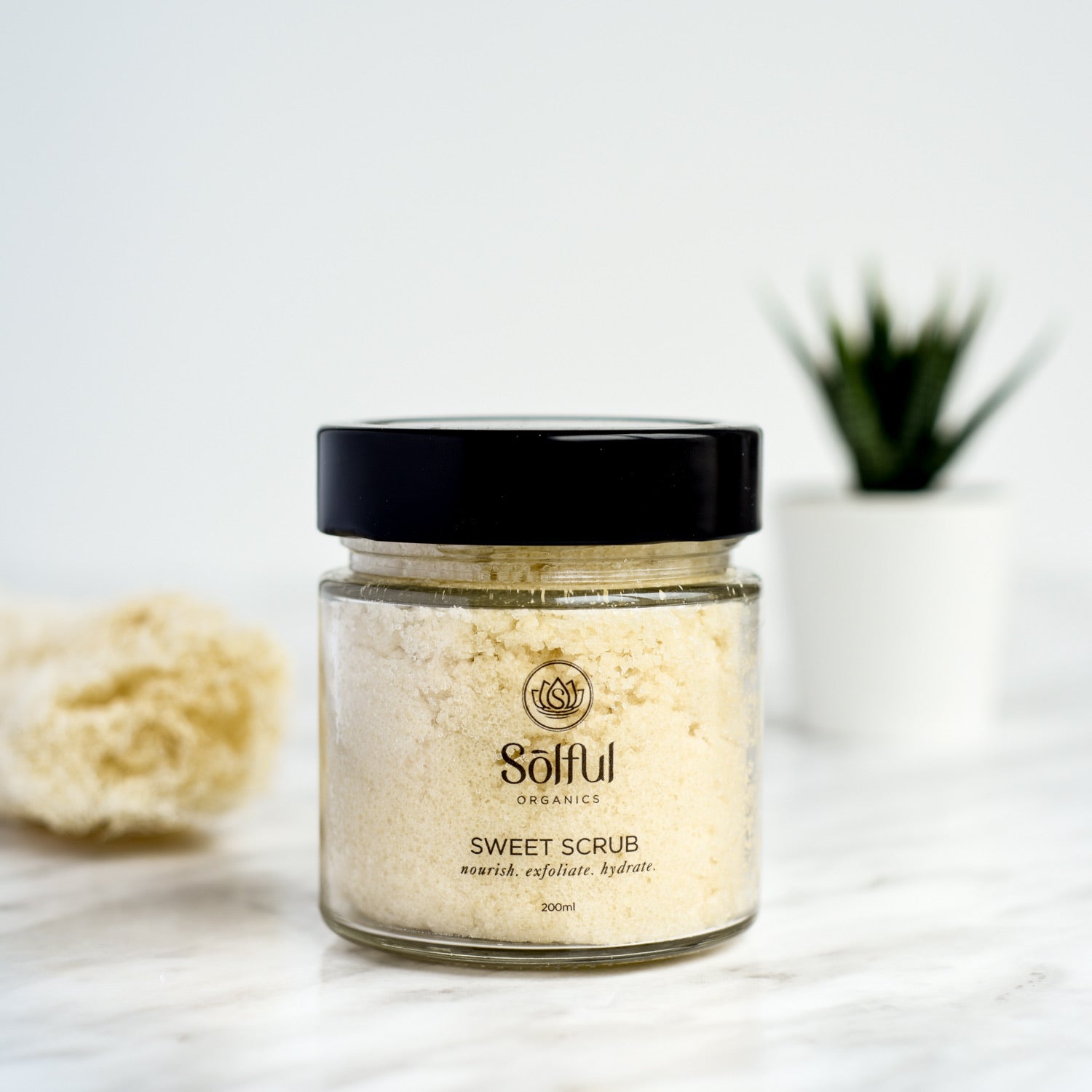 Solful Organics Sweet Scrub – nourish exfoliate hydrate