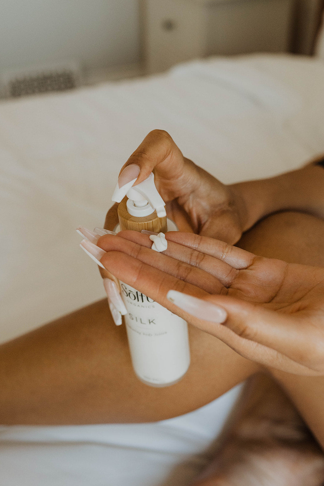 Solful Organics Silk - hydrating body lotion pump bottle