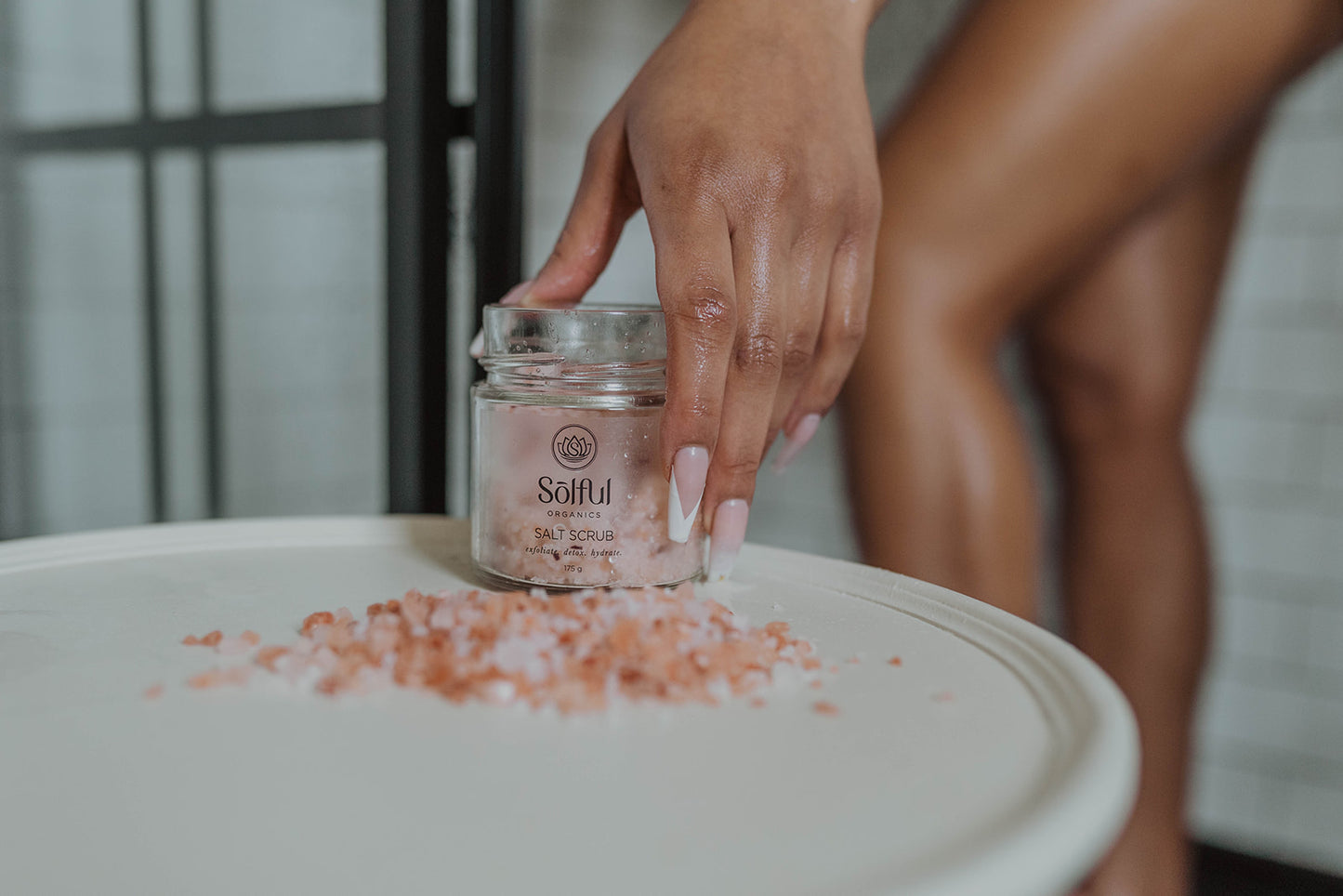 Solful Organics Salt Scrub - exfoliate detox hydrate